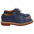 Church's Lace-Up Brogues in Blue Leather