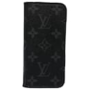LOUIS VUITTON Monogramme Eclipse iPhone 8 Cas M62640 Auth LV 52534 - Louis Vuitton