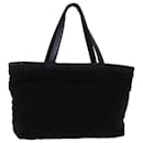 CHANEL Tote Bag Pile Black CC Auth bs7963 - Chanel