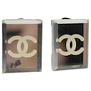 CHANEL Earring Clear CC Auth bs8079 - Chanel