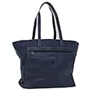 Christian Dior Shoulder Bag Leather Navy Auth bs7845
