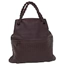 BOTTEGA VENETA INTRECCIATO Hand Bag Leather Purple Auth fm2717 - Autre Marque