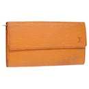 LOUIS VUITTON Epi Porte Monnaie Kreditbrieftasche Orange Mandarin M6359H Auth 52891 - Louis Vuitton