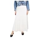 White button-front knit skirt - size XS - Autre Marque