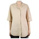 Neutral short-sleeved shirt - size IT 42 - Piazza Sempione