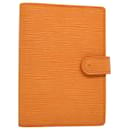 LOUIS VUITTON Epi Agenda PM Day Planner Cover Orange Mandarin R2005H Auth 52614 - Louis Vuitton