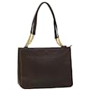 BALLY Quilted Shoulder Bag Leather Brown Auth bs8157 - Bally