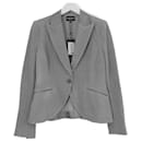 Veste blazer texturée grise Giorgio Armani