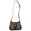 Gucci Jackie 1961 Small Hobo Bag in Beige GG Supreme Canvas and Brown Leather