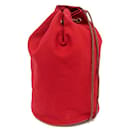 HERMES POLOCHON MIMILE HANDBAG IN RED CANVAS SEAU BACKPACK HAND BAG - Hermès