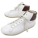 CHAUSSURES BERLUTI BASKETS 9 43 CUIR BLANC WHITE LEATHER HIGH TOP SNEAKERS - Berluti