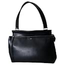 Celine Medium Edge Handbag in Black Calfskin Leather - Céline