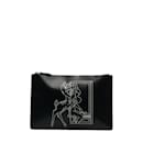 Leather Bambi Stencil Print Clutch - Givenchy