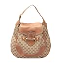 Gucci GG Canvas & Leather Pelham Hobo Canvas Handbag in Good condition