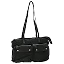 PRADA Shoulder Bag Nylon Leather Black Auth bs8185 - Prada