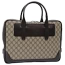 GUCCI GG Canvas Hand Bag PVC Leather Beige 101666 Auth yk8422 - Gucci