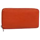 LOUIS VUITTON Epi Zippy Wallet Portefeuille Long Orange Mandarine M60310 Auth LV 52895 - Louis Vuitton