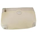 GUCCI Micro GG Canvas Clutch Bag White 014.904.0597 Auth FM1931 - Gucci