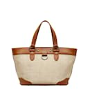 Burberry Raffia & Leather Tote Bag Natural Material Tote Bag in Good condition