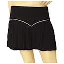 Isabel Marant Blue Pleated Bubble Hem Mini Length Skirt Back Zipper size 38, New