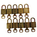 Louis Vuitton padlock 10set Gold Tone LV Auth ep1730