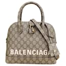 Gucci x Balenciaga The Hacker Project mittelgroße Ville Bag Canvas-Handtasche  681699 520981 UQOAT in ausgezeichnetem Zustand