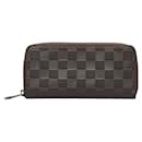 Louis Vuitton Damier Infini Zippy Wallet Leather Long Wallet N62235 in Good condition