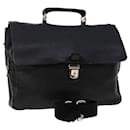 BALLY Hand Bag Leather 2way Shoulder Bag Black Auth cl613 - Bally
