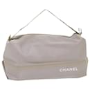Bolsa de ombro CHANEL Cinza Nylon CC Auth bs6616 - Chanel
