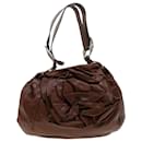 SAINT LAURENT Shoulder Bag Leather Brown 112878 Auth am4283 - Yves Saint Laurent