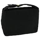 Christian Dior Hand Bag Nylon Black Auth 42707