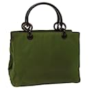 PRADA Hand Bag Nylon Green Auth cl765 - Prada