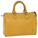 Louis Vuitton Epi Speedy 25 Bolsa de mão Tassili Yellow M43019 Autenticação de LV 53603