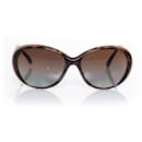 Chanel, Oval brown sunglasses
