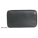 Black leather travel wallet - Cartier
