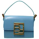 BY FAR Fran Shoulder Bag In Light Blue Calfskin Leather - By Far