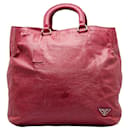 Leather Tote Bag - Prada
