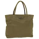 PRADA Hand Bag Nylon Khaki Auth ep1665 - Prada