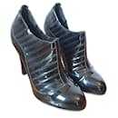 CHANEL  Ankle boots T.eu 37.5 Patent leather - Chanel