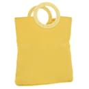 CELINE Hand Bag Nylon Yellow Auth 42583 - Céline