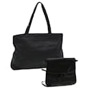BOTTEGAVENETA Shoulder Hand Bag Leather 2Set Black Auth bs5812 - Bottega Veneta