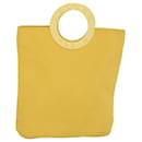 CELINE Hand Bag Nylon Yellow Auth ar9694b - Céline