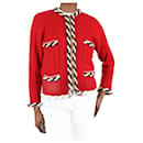 Red button-up cashmere cardigan - size XS - Autre Marque