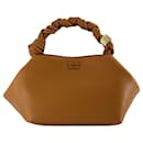 Bou Crossbody bag - Ganni - Leather - Brown