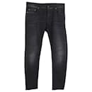 Saint Laurent Slim-Fit-Denim-Jeans aus schwarzer Baumwolle