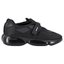 Prada Cloudbust Sneakers mit Klettverschluss aus schwarzem Mesh