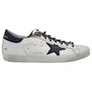 Golden Goose Super-Star Sneakers in White Cowhide Leather