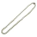 [LuxUness] Klassische Perlenkette Metallkette in ausgezeichnetem Zustand - & Other Stories