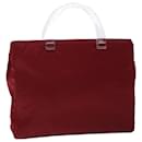 PRADA Hand Bag Nylon Red Auth 53695 - Prada
