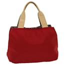 BURBERRY Handtasche Nylon Rot Auth bs6560 - Burberry